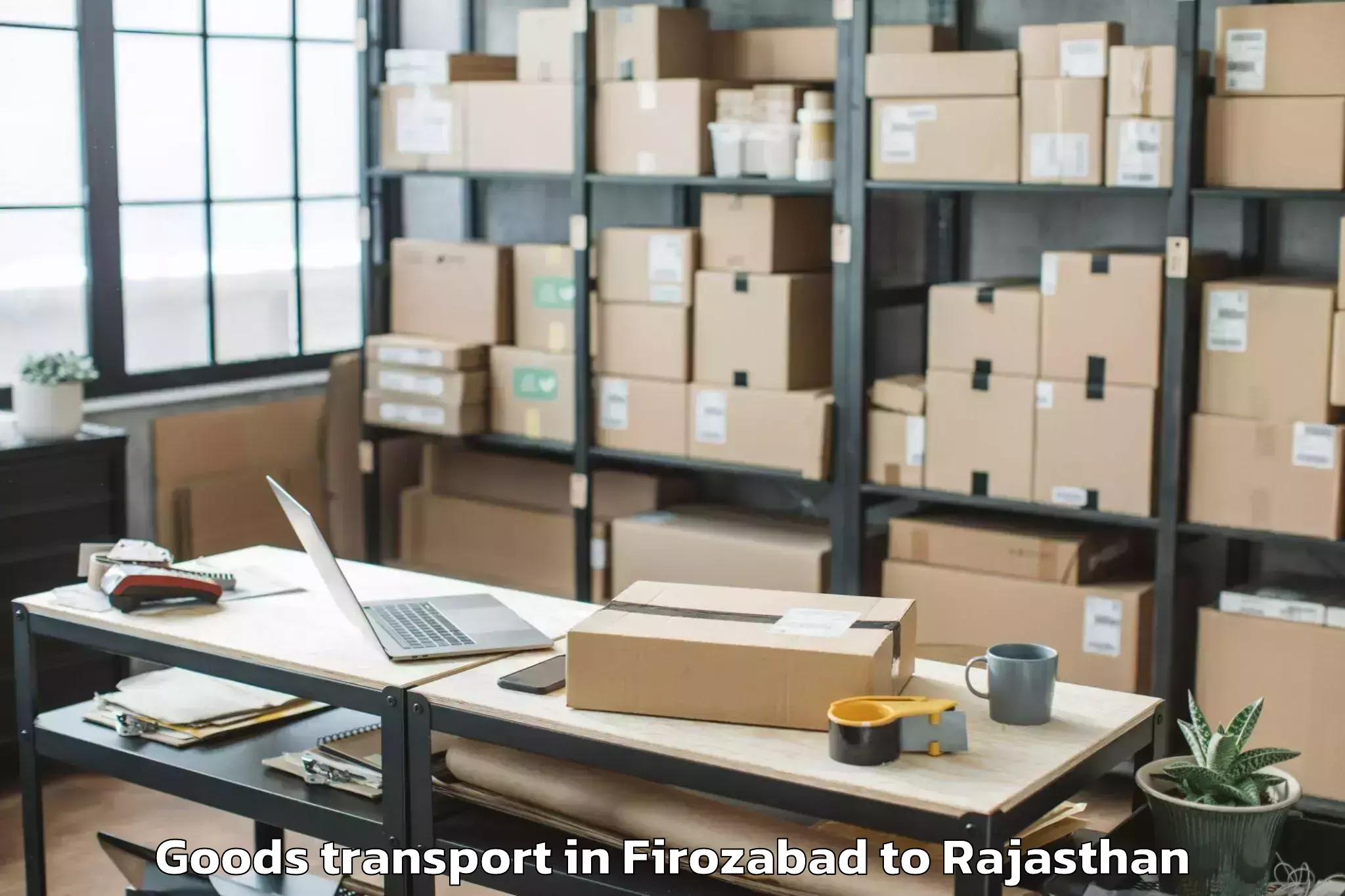 Professional Firozabad to Pachpahar Goods Transport